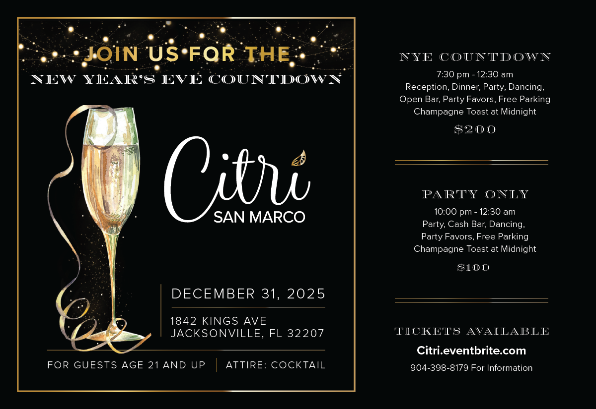 Invitation to Citri San Marco New Years Eve Party