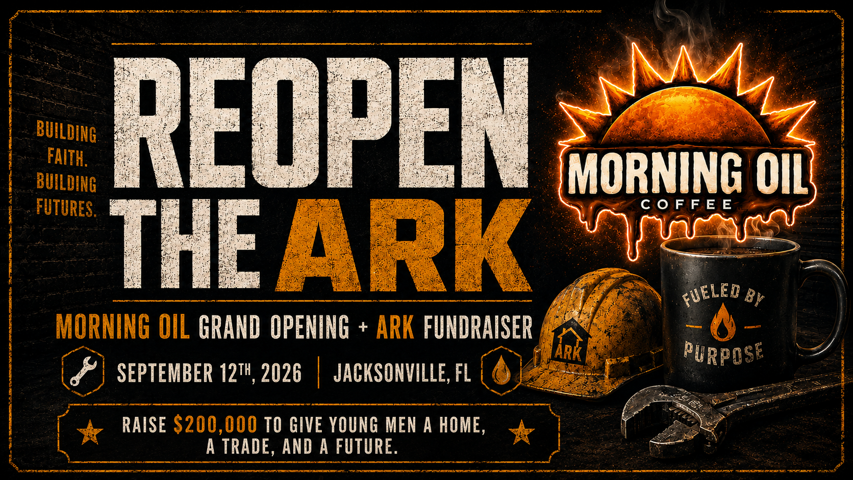 Fuel the Trades and ReOpen Noah's Ark