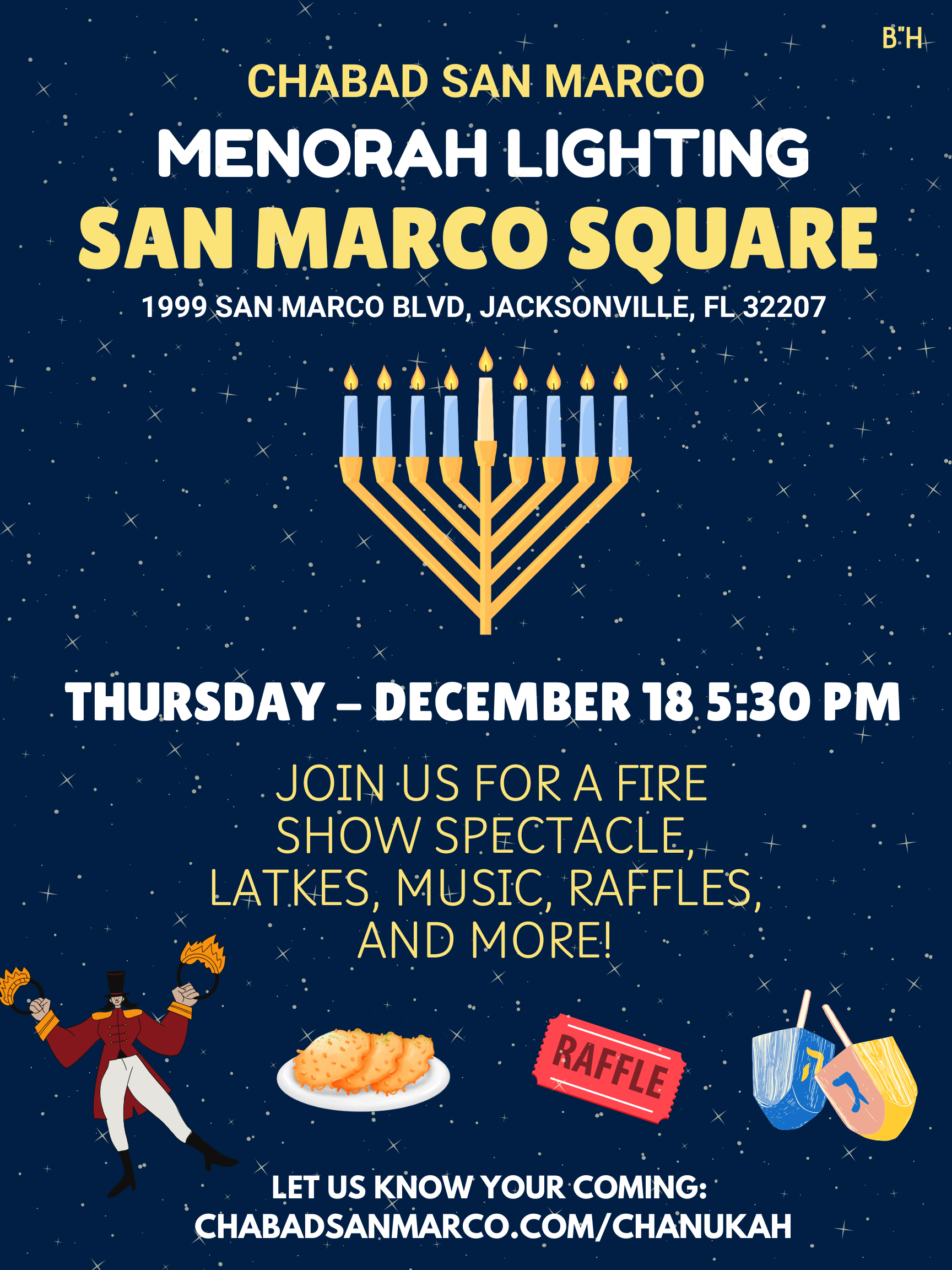 Grand San Marco Menorah Lighting Logo