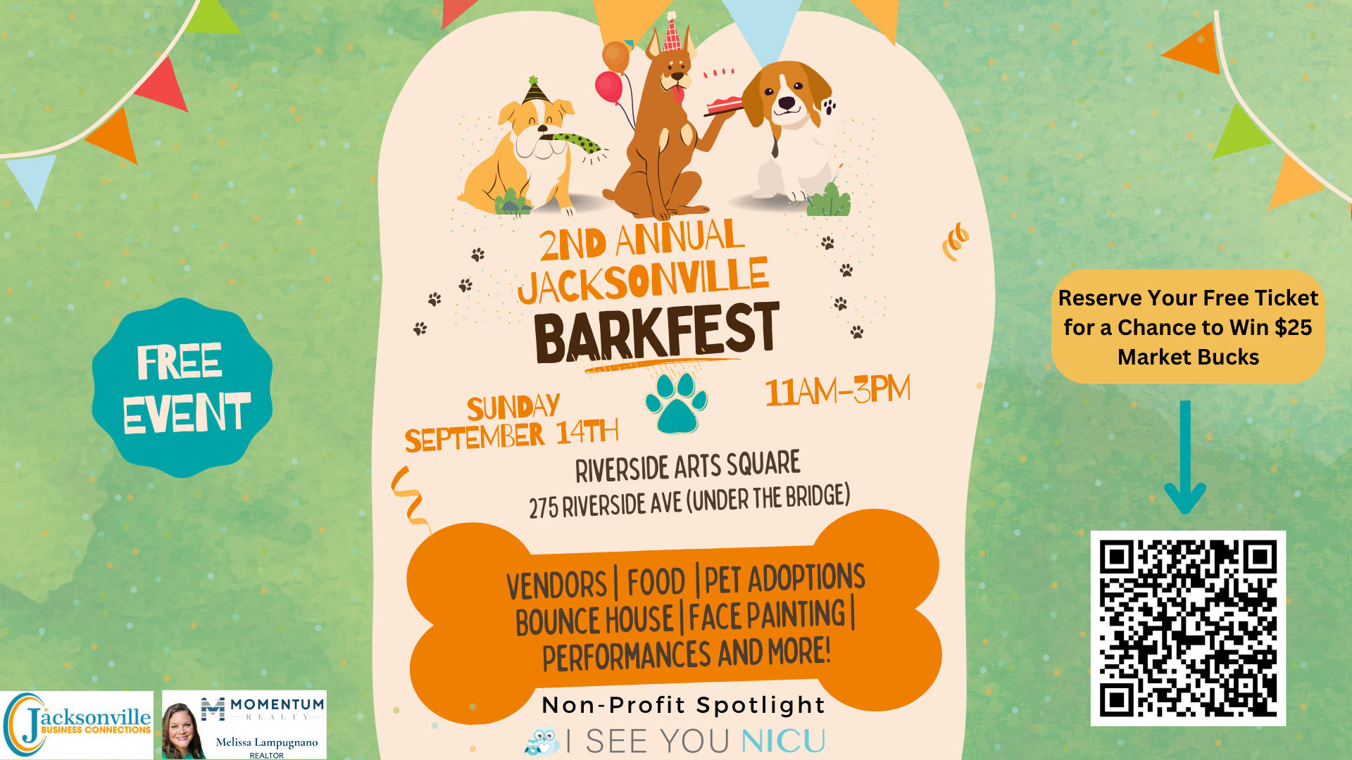 2nd Annual Jacksonville Barkfest Logo